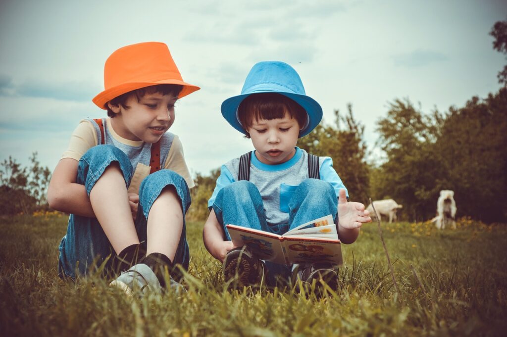 boys, kids, reading